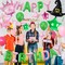 Pink and Green Birthday Decoration Happy Birthday Balloons Sets Princess and Witch Themed Party Decorations Enchanted Party Supplies